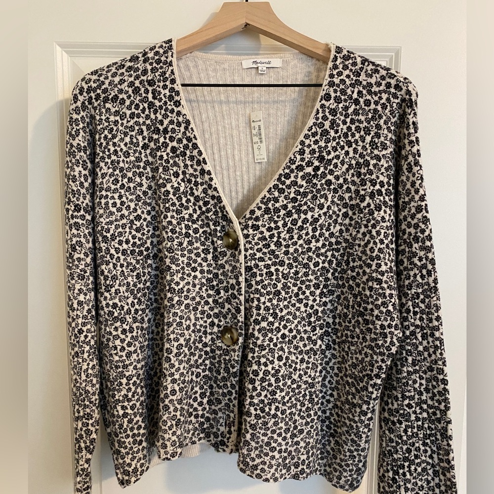 Madewell Sweater Cardigan Floral